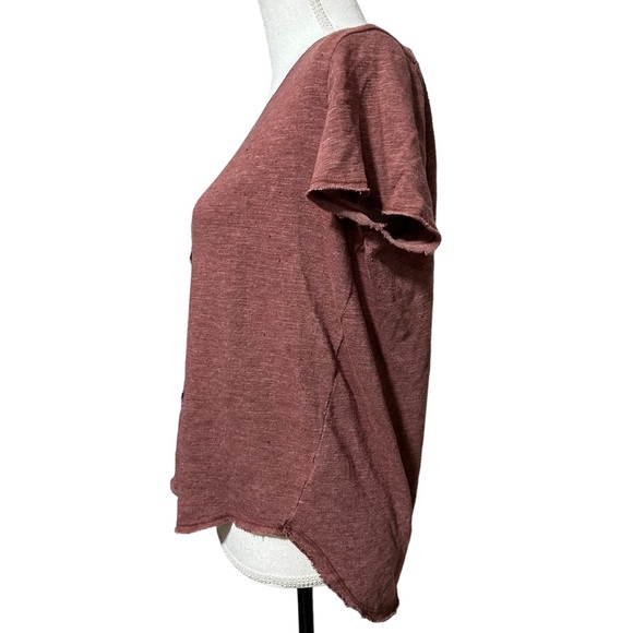 Rust red deconstructed tee - Picture 3 of 4